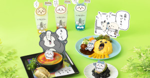 吉伊卡哇咖啡廳 討伐主題店 新開幕！東京咖啡廳推薦，那孩子煎餅、小八青椒鑲肉完美重現。