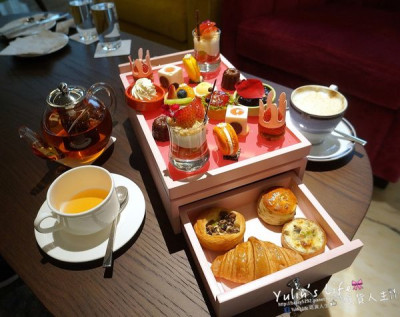 Cocoon 池畔酒吧 ♥ 美福大飯店 ♥ 少女心爆發的珠寶盒甜點 ♥ 池畔雙人下午茶
