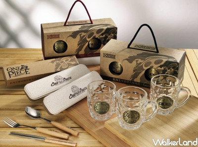 說好的航海王！宅在家也可以擁有航海王「ONE PIECE」限量環保餐具、玻璃杯組，6/16開放預購、每筆訂單限購一組。