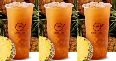 金鑽鳳梨免費喝！功夫茶「金鑽鳳梨冰茶」期間限定免費開喝，連續5天「名字同音6折、姓名全中免費喝」飲料控先掏身分證。