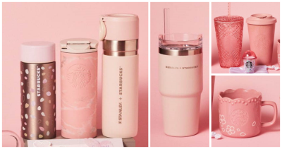 星巴克櫻花杯買不停！日本「星巴克Stanley純粉櫻聯名杯」強勢登場，領軍第二波19款必買櫻花商品，逆襲星巴克鐵粉荷包。