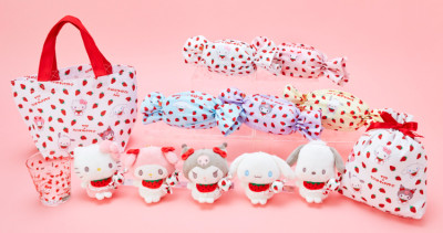 最萌草莓寶寶來襲！日本「三麗鷗X草莓牛奶糖」27款周邊登場，「Hello Kitty、大耳狗」穿上草莓圍兜，陪你度過最可愛草莓季。