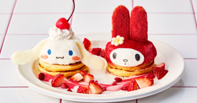 大頭美樂蒂神還原！日本J.S. FOODIES「美樂蒂＋大耳狗鬆餅」奇蹟登場，酷洛米粉絲搶吃「草莓巧克力照燒堡」，一起抓住草莓季尾巴。