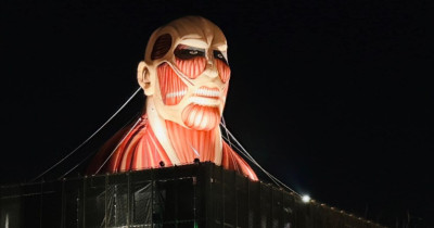 台灣燈會不只有寶可夢！超巨大「進擊的巨人」突擊桃園，中壢人快來打卡。