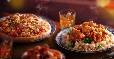 必勝客牛肉鍋披薩再升級！必勝客紅燒牛肉披薩 紅燒牛肉燉飯，獨享披薩7折開吃。