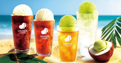 路易莎肉桂捲！路易莎夏季新品漂浮抹茶蕎麥，肉桂捲加冰淇淋開吃。