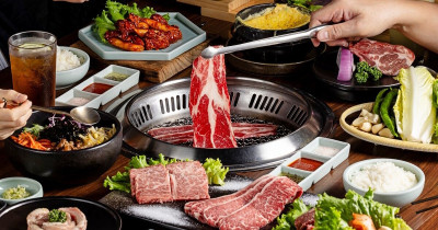 信義區99元牛舌 韓式小菜吃到飽！姜滿堂插旗Dream Plaza，韓式燒肉先約吃。