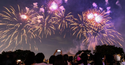 搶攻七夕情人節約會首選！直擊2025大稻埕夏日節煙火，台北國泰萬怡酒店Drift Bar高空暢飲 感受浪漫氛圍。