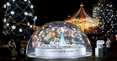 東京巨蛋期間限定105天100萬顆燈球雪景，即日起至明年3/1免費入場拍到手軟。