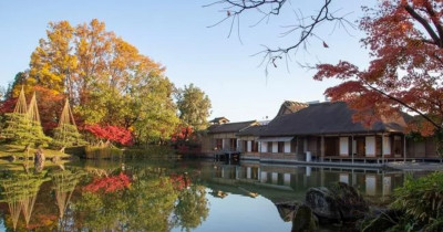 日本庭園排名常勝軍：福井藩主私人別墅「養浩館」11月限定點燈開跑，在美麗庭園裡配著抹茶賞夜楓超美。