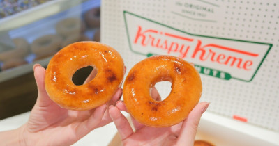 烤布蕾甜甜圈快閃16天！Krispy Kreme烤布蕾甜甜圈，加碼烤布蕾夾心貝開吃。