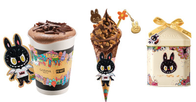 小七也有LABUBU巧克力！GODIVA、LABUBU新聯名，榛果巧克力霜淇淋要吃。