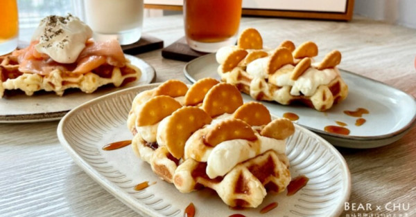 林口下午茶必訪！林口OUTLET旁 度日鬆餅 比利時鬆餅，海鹽焦糖鬆餅必點。