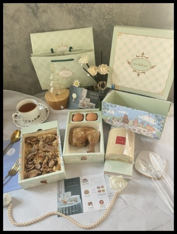 【寶寶滿月油飯推薦】寶貝滿月回禮油飯蛋糕怎麼選?【evAfter 從此以後】evAfter ✕ 小茶栽堂聯名 ✿ Bijoux・