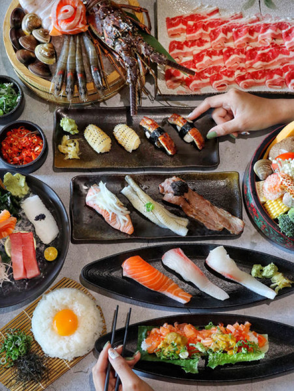 【台中x食記】元手壽司-漢口店。10年歷史、正統老牌日式壽司店。 壽司、鍋物雙重饗宴，聖誕跨年套餐一次滿足。崇德家樂福旁