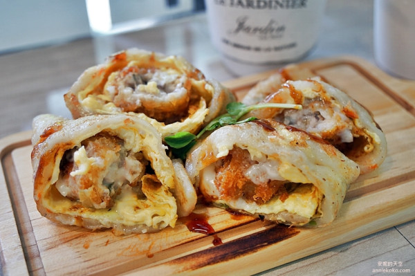 [新莊早午餐 壹三找餐]超狂炸牡蠣粉漿蛋餅 隱身巷弄裡的神級早午餐 - 安妮的天空