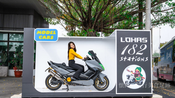 【台南景點】台南重機路線好美！酷炫重機打卡點「黑色1:1模型盒」收藏你的重機美照：182龍崎驛站