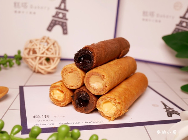 宅配美食｜糕塔精緻手工烘焙～五倍厚實的手工有餡蛋捲藏有真材實料、香氣十足的內餡