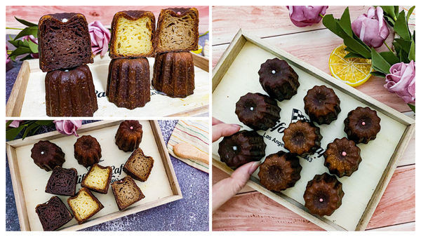 (宅配美食)第二顆鈕釦 法式可麗露綜合口味 巧克力&伯爵紅茶 天使之鈴 外脆內軟 團購美食 伴手禮禮盒推薦