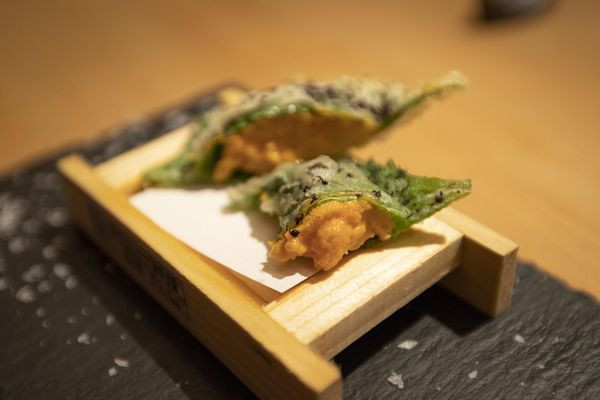 彧割烹午餐 - 真想每天來一份炸紫蘇海膽