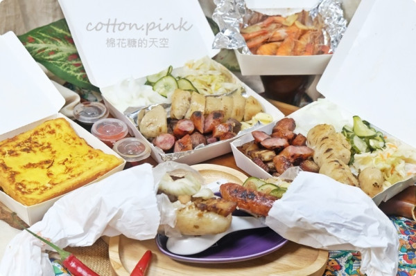 台中宵夜推薦|香腸米腸餐盒餐盒料多到蓋不起來！獨家鹹豬肉香氣濃厚不死鹹～