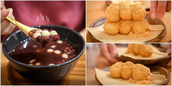 軟Q麻吉白玉串+紅豆湯暖心冬季限定，二訪依舊滿意！大推必點琥珀粉粿啊～