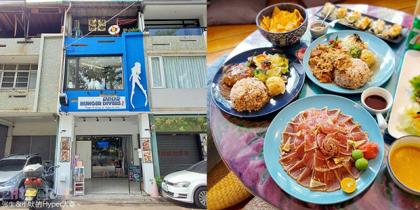 WOW~台中唯一結合潛水教學和世界特色美食的餐廳，大推藍角金槍生魚片！想喝一杯這裡也有噢