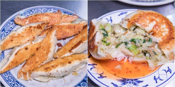 【基隆老味道之二十七】曾家鍋貼店.媽祖宮口(慶安宮)旁三十年老店.金黃油酥脆皮鍋貼.兩面黃極品煎包