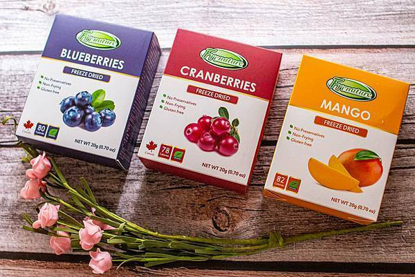 富紐翠凍乾-全新頂尖技術！負40度急速冷凍再乾燥的鮮果乾，保留水果最原始的美味！