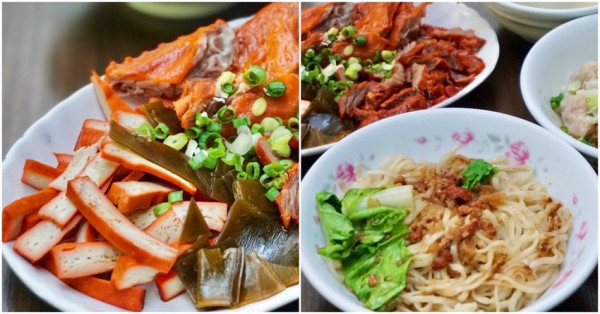 台南獨一無二的「紅色滷味」只有這裡才吃得到！護境松王廟榕樹下陽春麵】 台南美食│台南麵店│台南旅遊│台南宵夜│中西區麵店│國華街美食