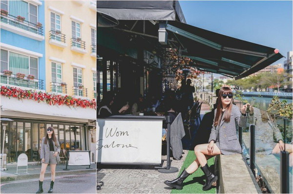 【台南安平｜美食】WOM salone。台南安平運河河畔會員制預約咖啡廳，猶如身處塞納河享受下午時光，彩色屋、