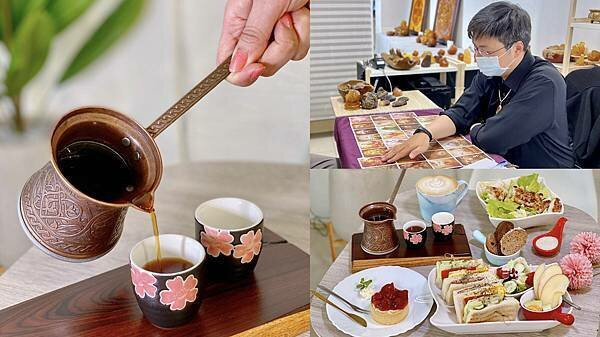 [信義區美食] 藝大精品咖啡館 結合咖啡+占卜+琥珀藝品展的複合式咖啡廳 #信義區永春站美食 @蛋寶趴趴go