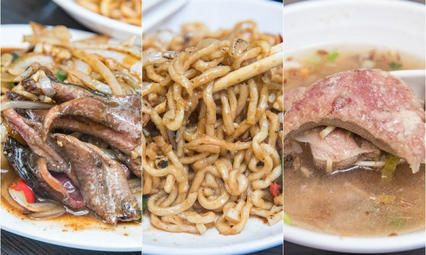 【吃翻華西街夜市之三十六】府城口味炒未鱔.酸甜南部好滋味.意麵炒的好.鱔魚有鍋氣.豬肝湯厚嫩絕好調