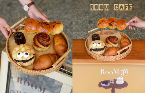【台中美食】Room潤｜勤美旁新開幕復古咖啡廳，可愛爆擊的小怪獸菠蘿麵包 ! - 肉依小姐吃什麼