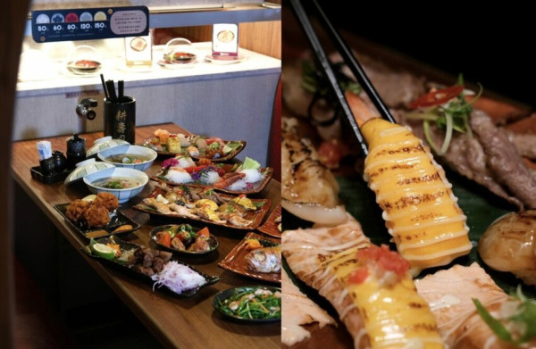 【台中美食】耕Place｜花蓮人氣排隊夯店插旗台中，浮誇炙燒壽司想吃什麼自己拿 ! - 肉依小姐吃什麼