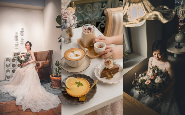 【台中豐原】酉酉咖啡&照相館｜復古風咖啡館結合韓式證件照。禮服出租拍攝 - 貪吃猴的幻想