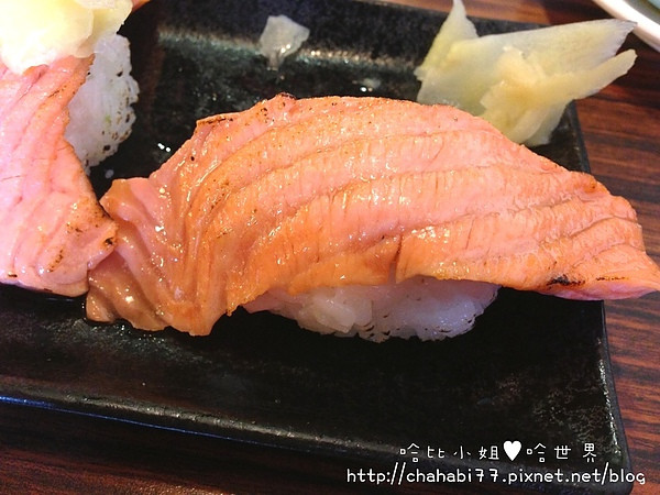 【台中美食】讓我心心念念的炙燒鮭魚肚握壽司。花山椒和風料理（二訪）