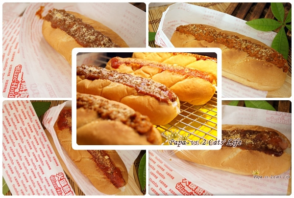 台中逢甲夜市~"火燄熱狗堡" 嚐鮮上市"竟然還有素~熱狗堡!!