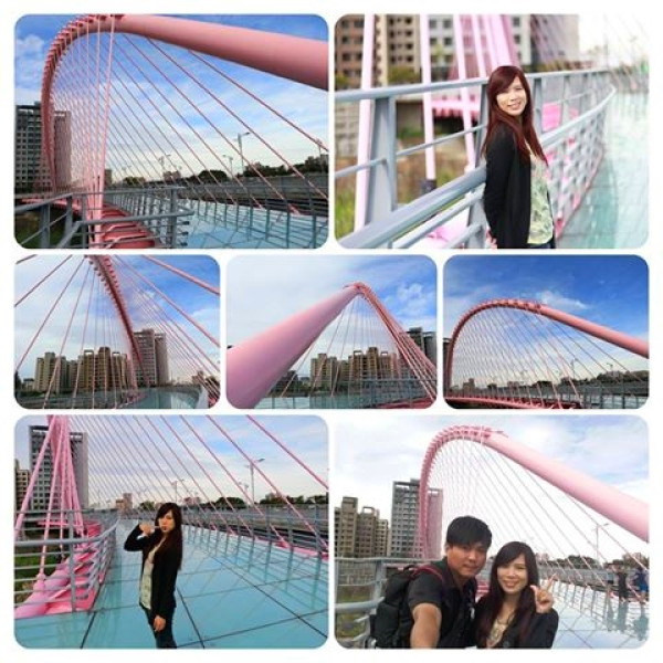 【台中景點】台中大坑情人橋-粉紅橋身勾出了我們的少女心好浪漫        
      