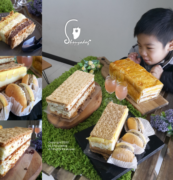 【蛋糕甜點】拿破崙先生X快車肉乾 香脆肉紙肉鬆鹹蛋糕 黃金流沙三明治 阿薩姆紅茶布雪 檸檬拿破崙