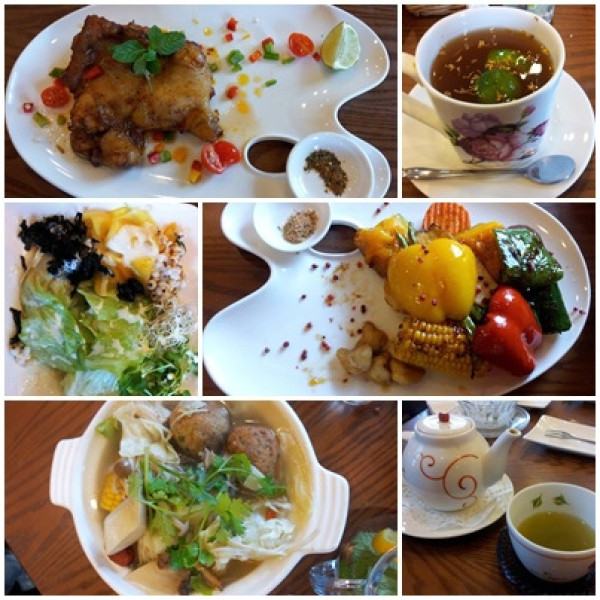【美食】。中壢SOGO旁。TINA廚房。沙拉。有機蔬菜水果。五榖。手工麵包。花茶。讓你吃的養身又健康。