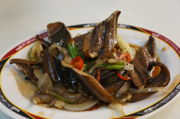 台南美食推薦-台灣第一攤＂廖家老牌炒鱔魚＂在沙卡里巴