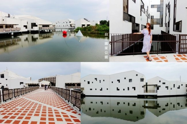 台南免費旅遊景點 ▶ 台江國家公園 ▶ 異國風白色水上高腳屋 台南IG打卡熱點 網美拍攝地!