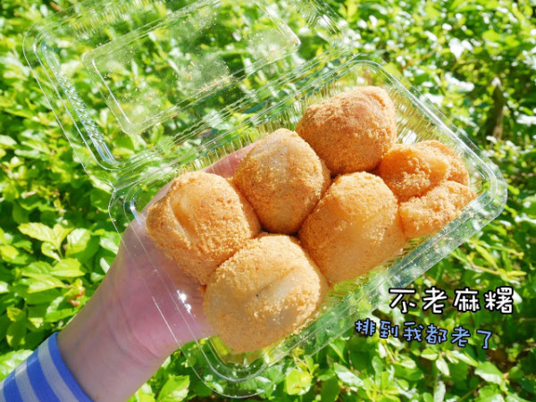 不老客家傳統麻糬 不老麻糬 期間限定 暑假不賣 排到我都老了 捷運行天宮站 十元麻糬