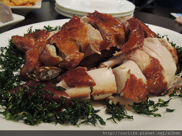 台中大里．皮脆肉嫩汁鮮甜的脆皮雞@蘭亭垿港粵茶樓