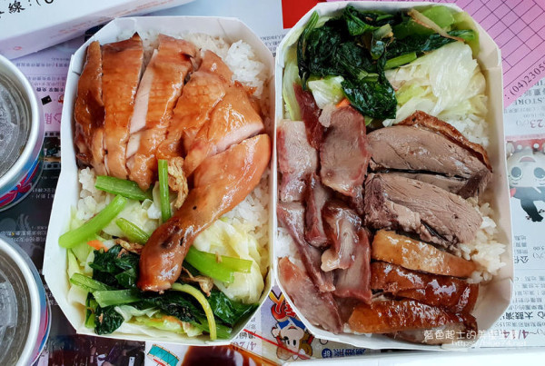 台中西區│廣味燒臘快餐店-台中西區向上市場人氣排隊燒臘店，獨家醬汁口味偏甜，可以加點辣椒醬油，近勤美誠品綠園道 - 藍色起士的美食主義