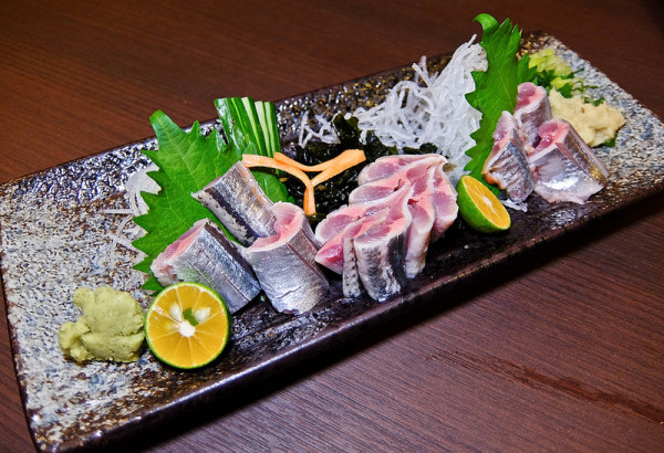 汁一日本料理(しる一) ,林森北路美味日料,漢堡排好吃, 正值時令的秋刀魚刺身也超鮮美