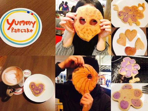【板橋甜點】下雨天就來去Yummy Pancake手作DIY煎餅，發揮你的想像力吧!(｡☉౪⊙｡)