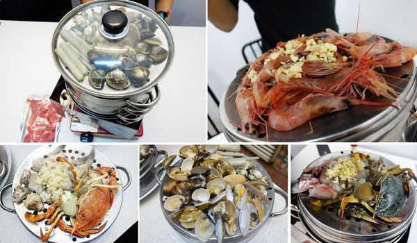 台南第一間 近期最火紅一位難求"双月牌沙茶爐" 吸睛海鮮塔的一鍋雙吃 一層又一層一鍋又一鍋        
      