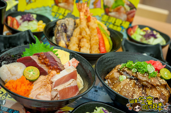 [食記] 滿料一整碗 「初丼Hajidon」澎湃丼飯2人/3人同行自由配套餐